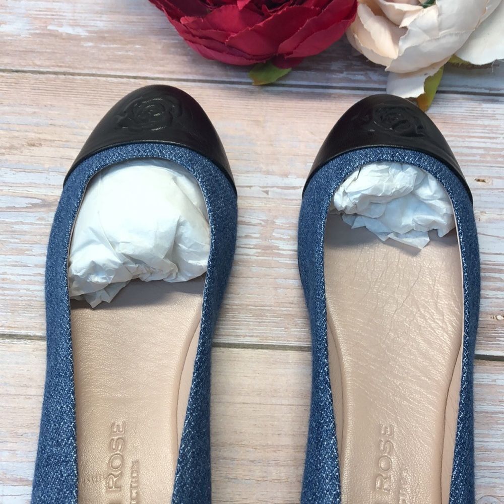 Taryn Rose Blue Rosa Flats 8.5M - Picture 5 of 8